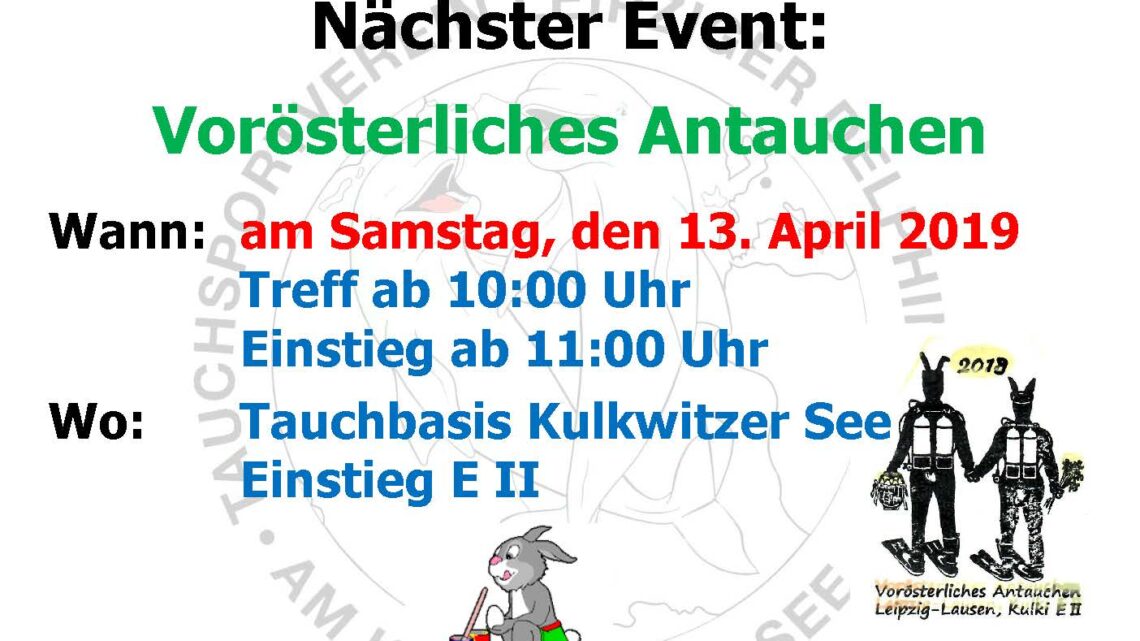 2019 04 05 Nächster Event Delphine Vorösterliches Antauchen 2019